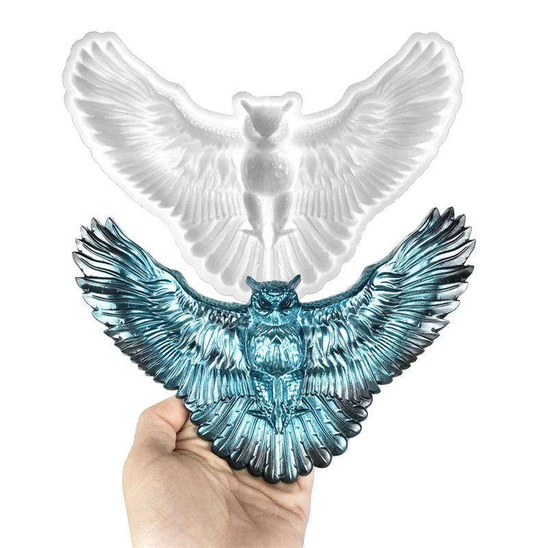 Opening Wings Owl Silicone Mold Crystal Resin Epoxy Mould Handmade Home Wall Door Decoration Craft Making Tools