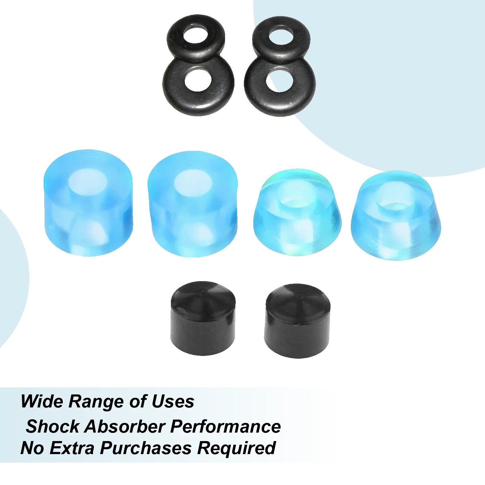 

Skateboard Truck Bushings 16mm Diameter Replacement Parts Skateboards Shock Pad Bracket Bushings For Street Park Downhill Trick