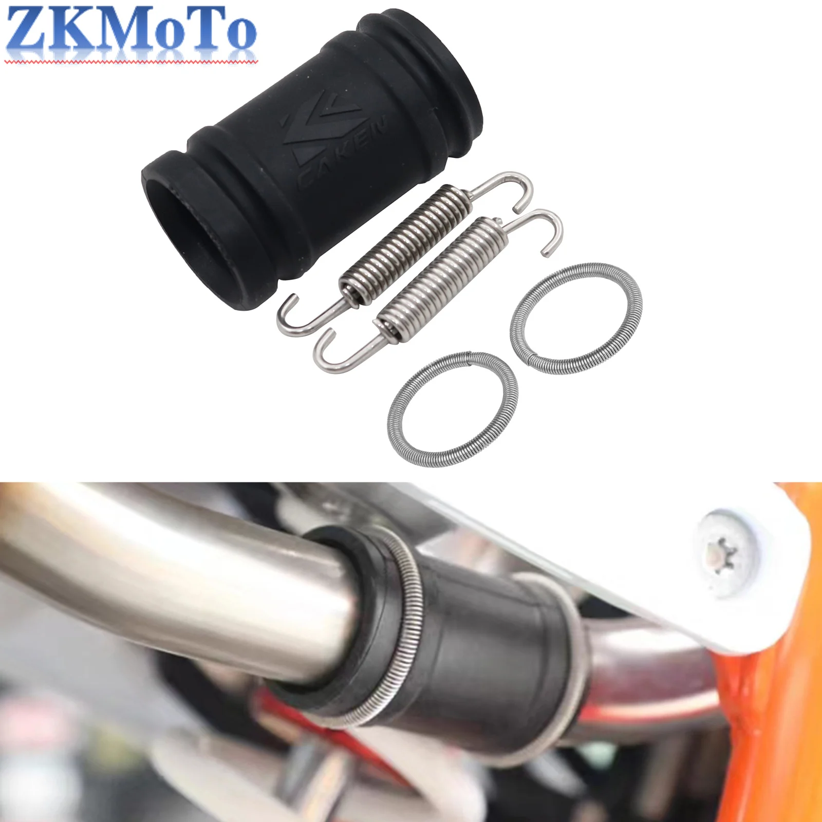 Exhaust Silencer Tailpipe Rubber Seal Exhaust Coupler For HUSQVARNA 250 300 TC TE TEi TX TXi For GASGAS EX EC MC For KTM 21-23