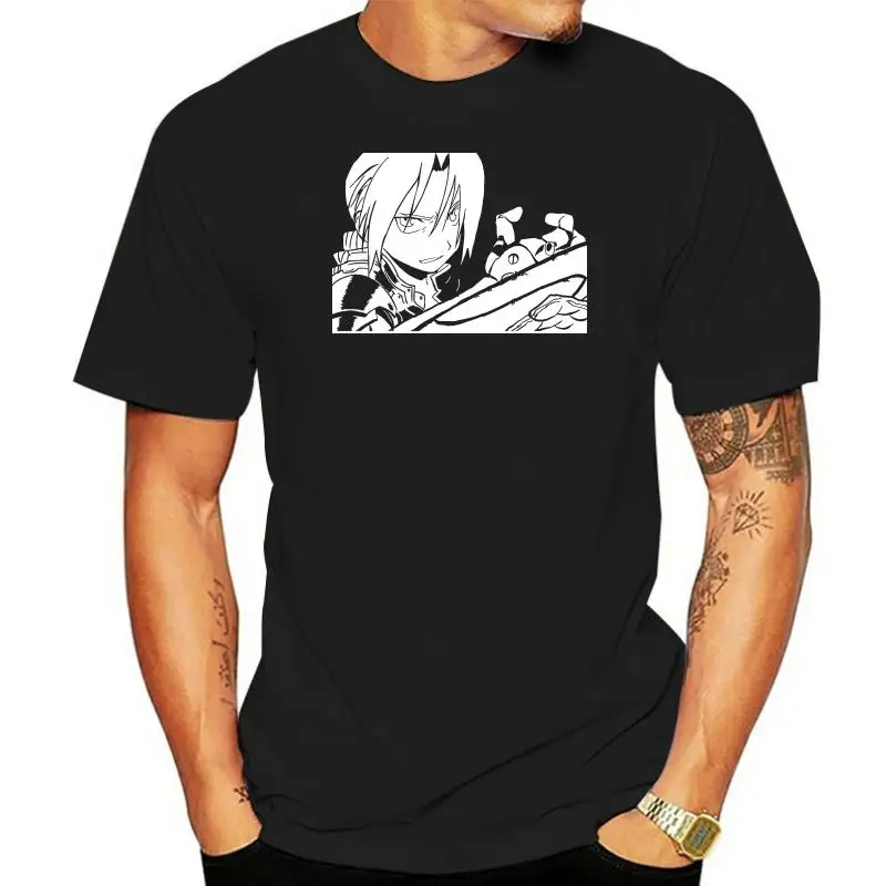 Full Metal Alchemist T Shirt Edward Elric Fullmetal Alchemist T-Shirt Short-Sleeve Graphic Tee Shirt Casual 6xl Tshirt