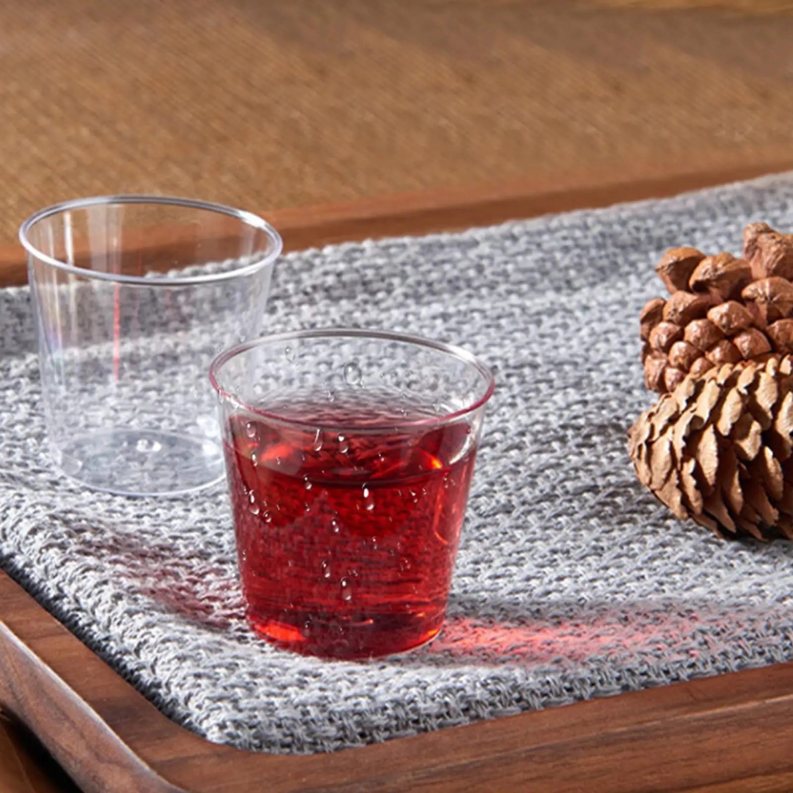 200 قطعة 30 مللي نظارات بلاستيكية شفافة قابلة لإعادة الاستخدام للحفلات/الزفاف/الحانات #4