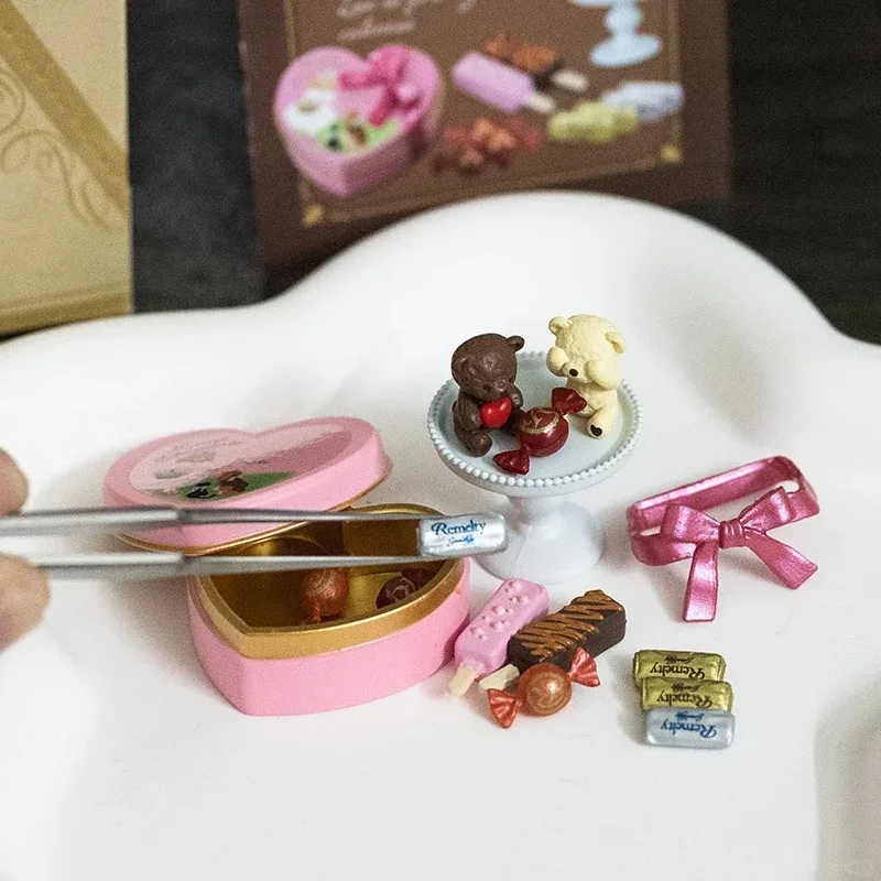 リーメント Remelty ハートリトルチョコレートショップ世界デザートミニ卓上装飾ブラインドボックスジュエリーおもちゃギフトアクションフィギュアおもちゃ
