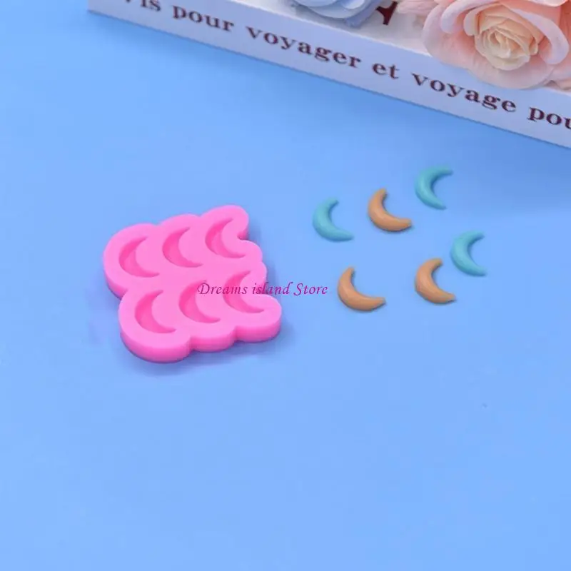 Moldes pastel luna/nube material silicona en forma nube para amante hornear bricolaje HX6C