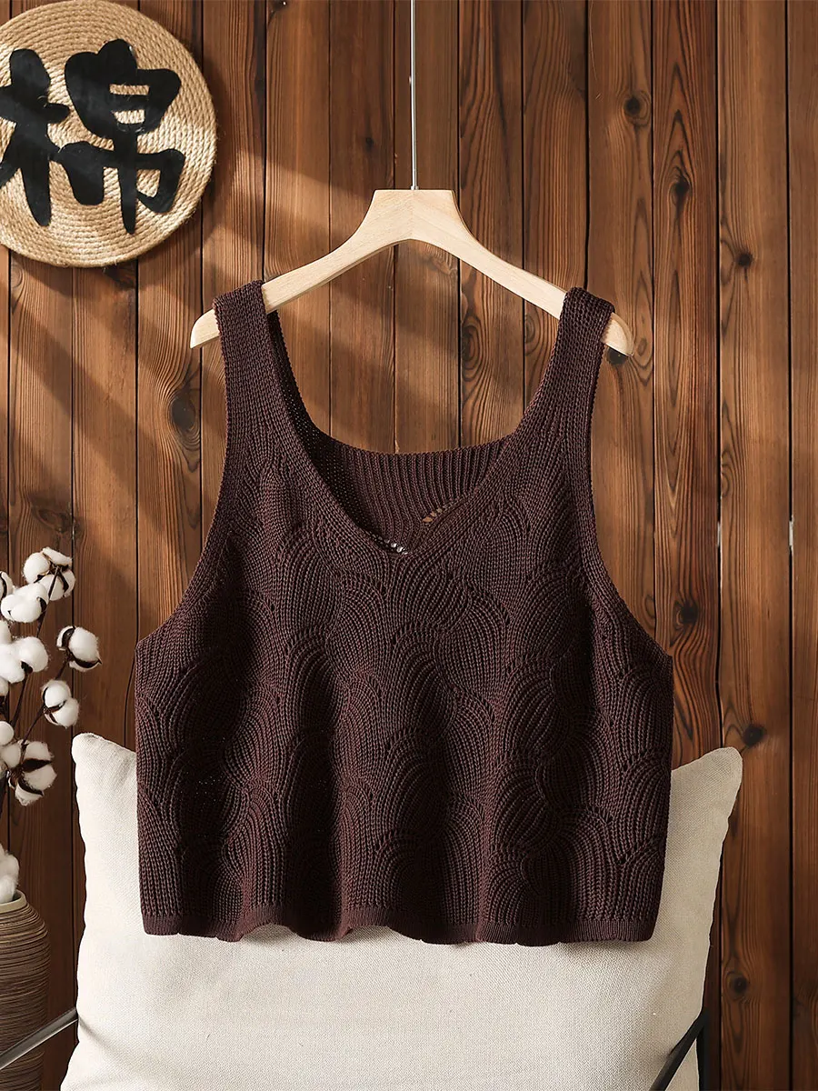 High Quality Oversized V-neck Sleeveless Sweater with Suspender Vest and Vest Paired with New Spring and Autumn Knitted Camisole