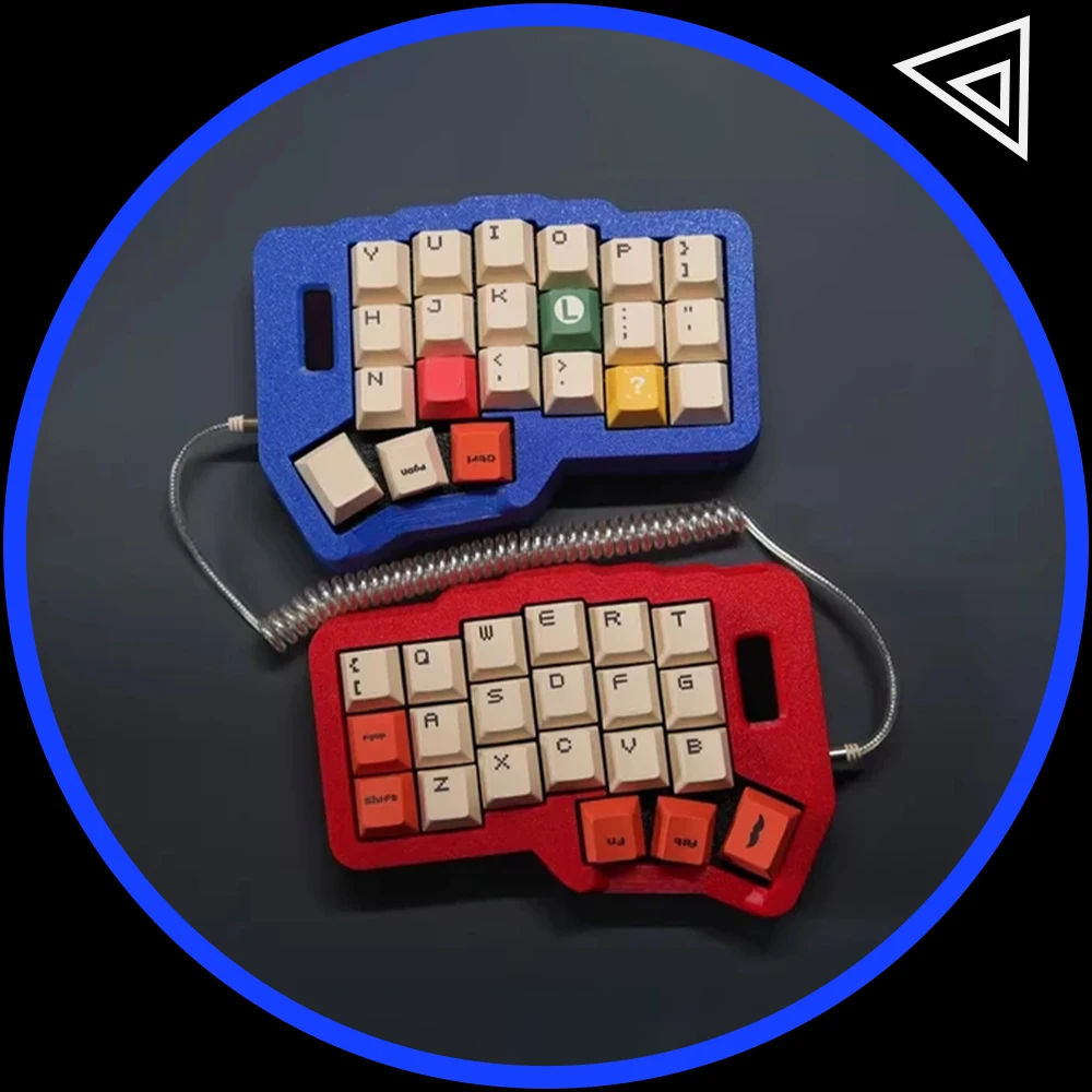 

Split Keyboard Wired/Dual Mode With Screen 3D Printing Mechanical Keyboard Hot Swap rp2040 / nrf52840 PC Gamer Custom