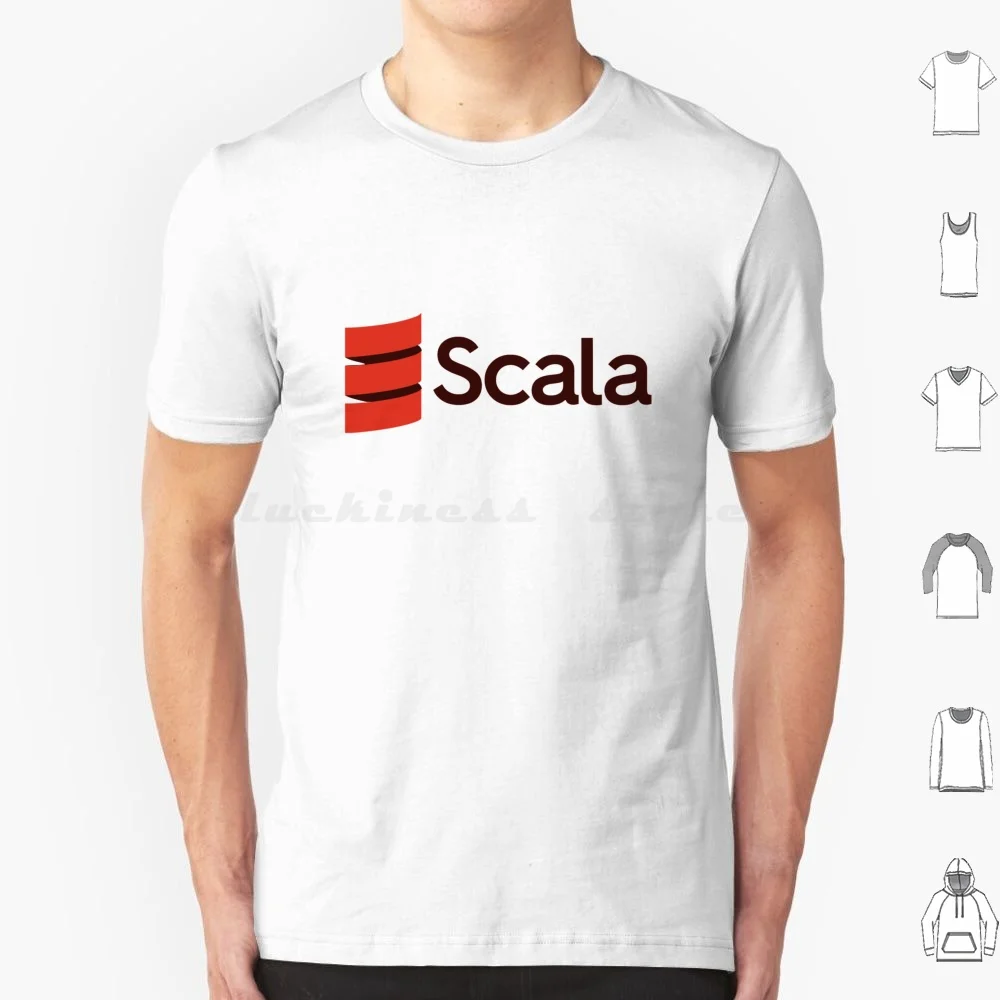 Scala Logo T Shirt Big Size 100% Cotton Scala Programming Language Static Programming Pc Concise Developer Sc Smalltalk Java