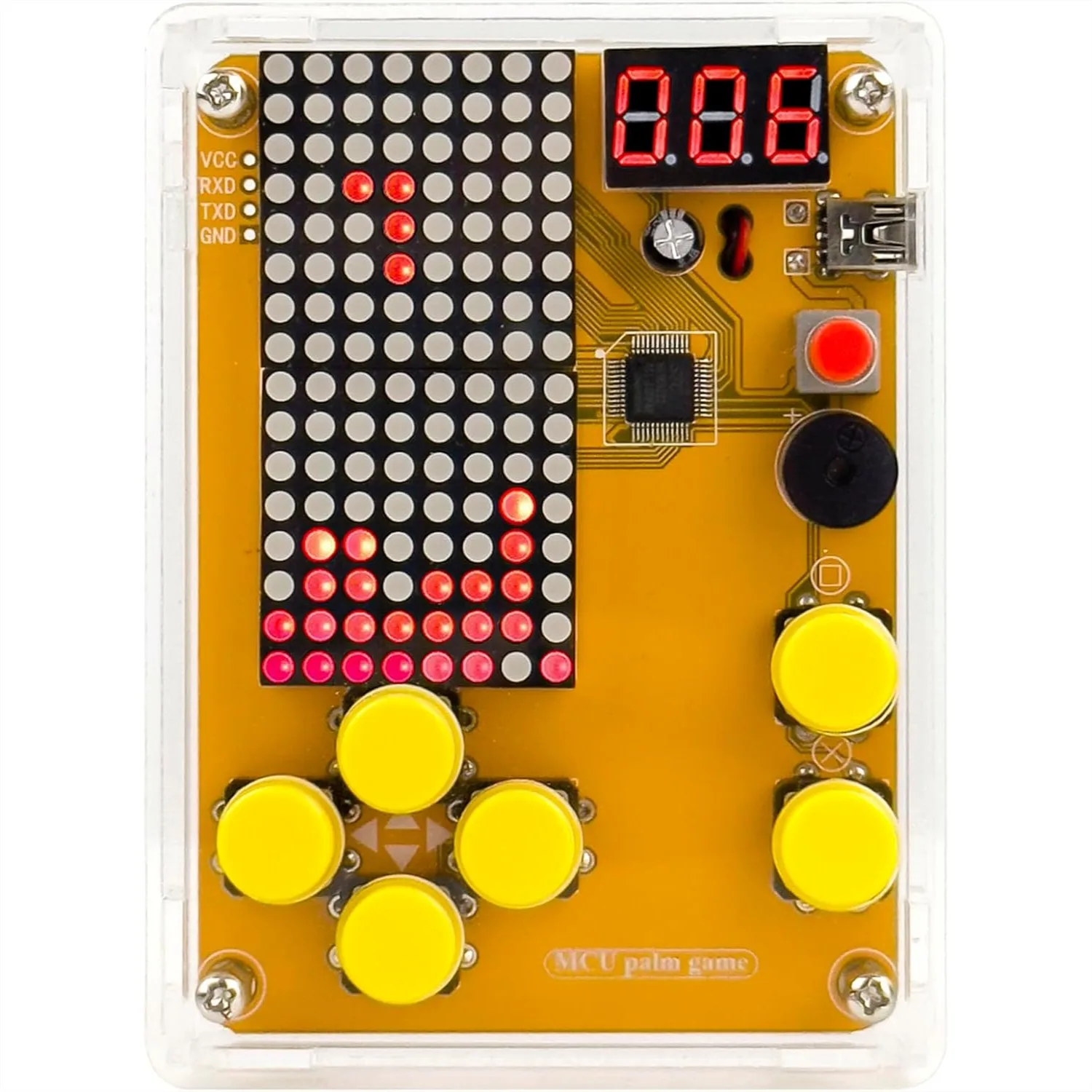 

Набор для пайки своими руками с 5 ретро-играми и акриловым корпусом — увлекательный электронный проект для начинающих