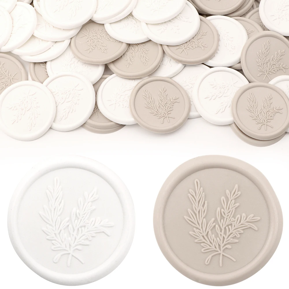 25Pcs Rosemary Style Wax Seal Stickers Envelope Seal Self-Adhesive Wax Seal Stickers for Wedding Party Invitations Envelopes
