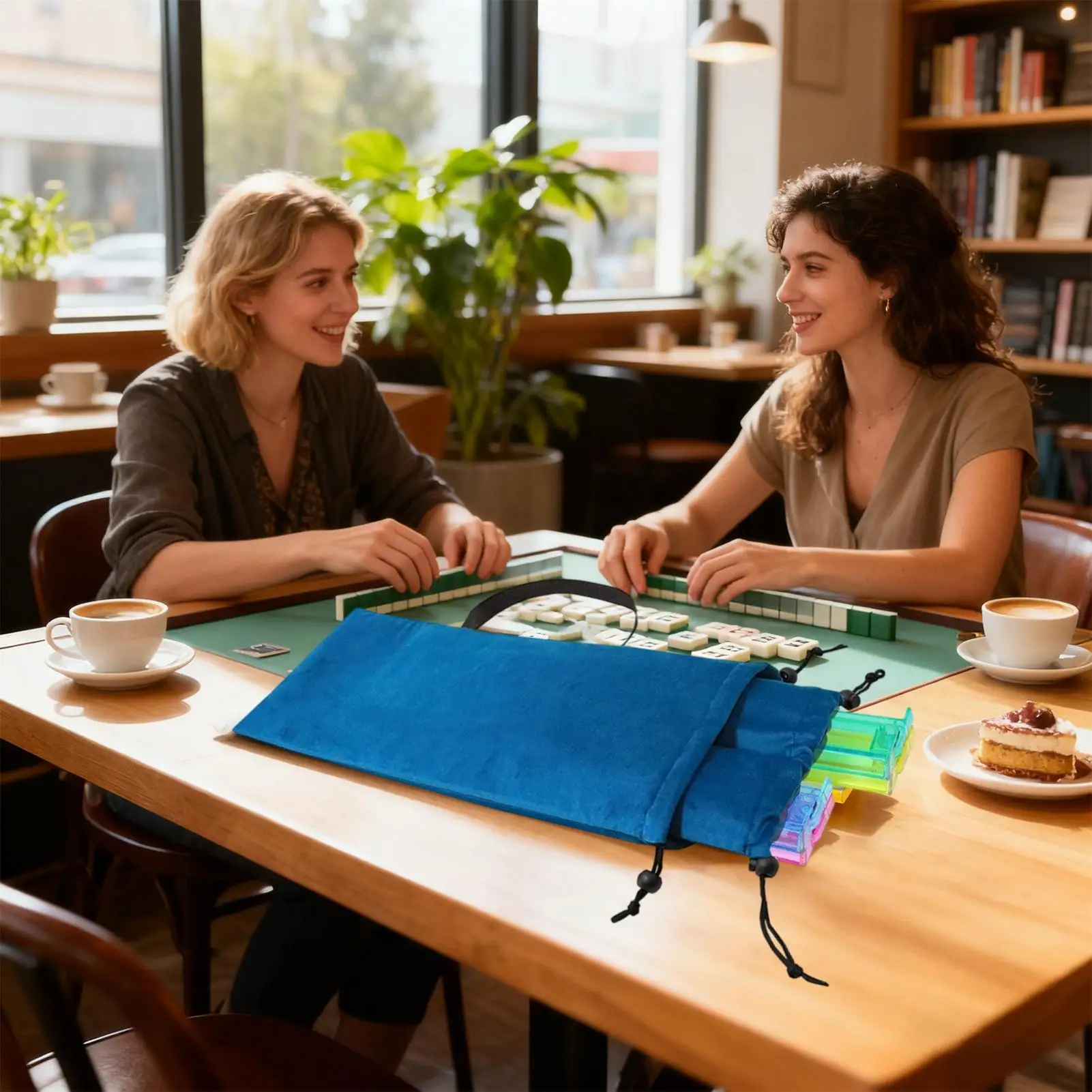 

Сумка для маджонга, портативный защитный двухслойный чехол, чехол для маджонга для семьи, друзей, вечеринок, игр, ночей, путешествий, ежедневного дома