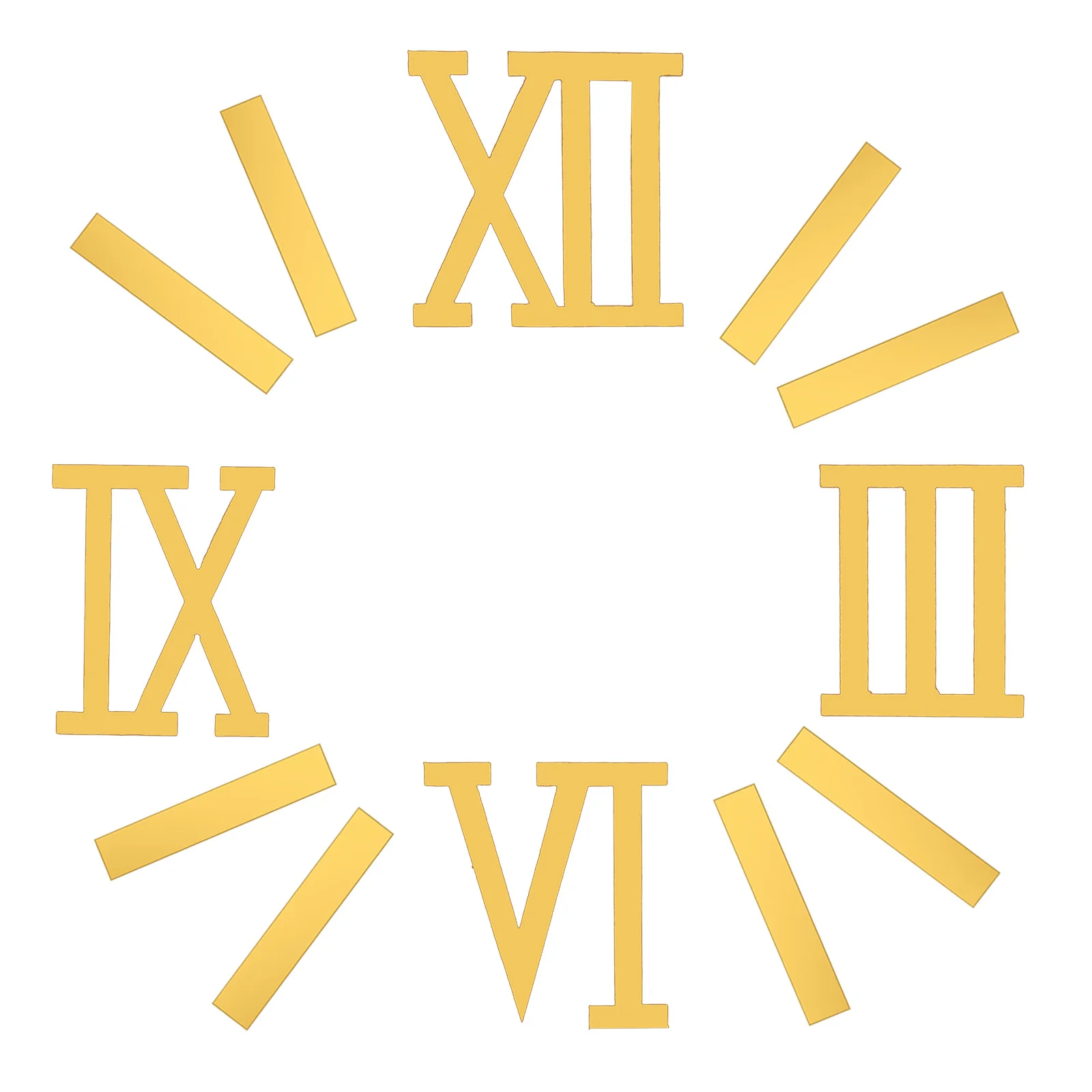 

12Pcs DIY Clock Number Wall Decor Vintage Inspired Quartz Movement for Kitchen Bathroom Office Unique Timepiece