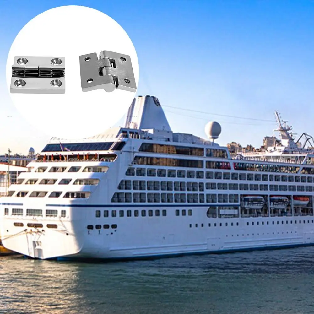 

38/40/50 мм стыковая петля из нержавеющей стали, твердые литые зеркальные петли для лодок, прочная сверхмощная петля для двери люка шкафа