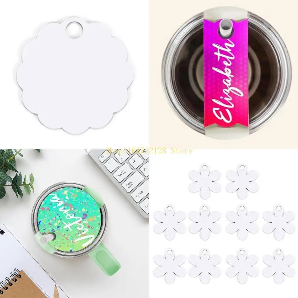 10pcs Sublimations Cup Name Plate Blanks for 40oz Cup Heat Transfer Board for DIY and Craft Personalized Nameplate best sale
