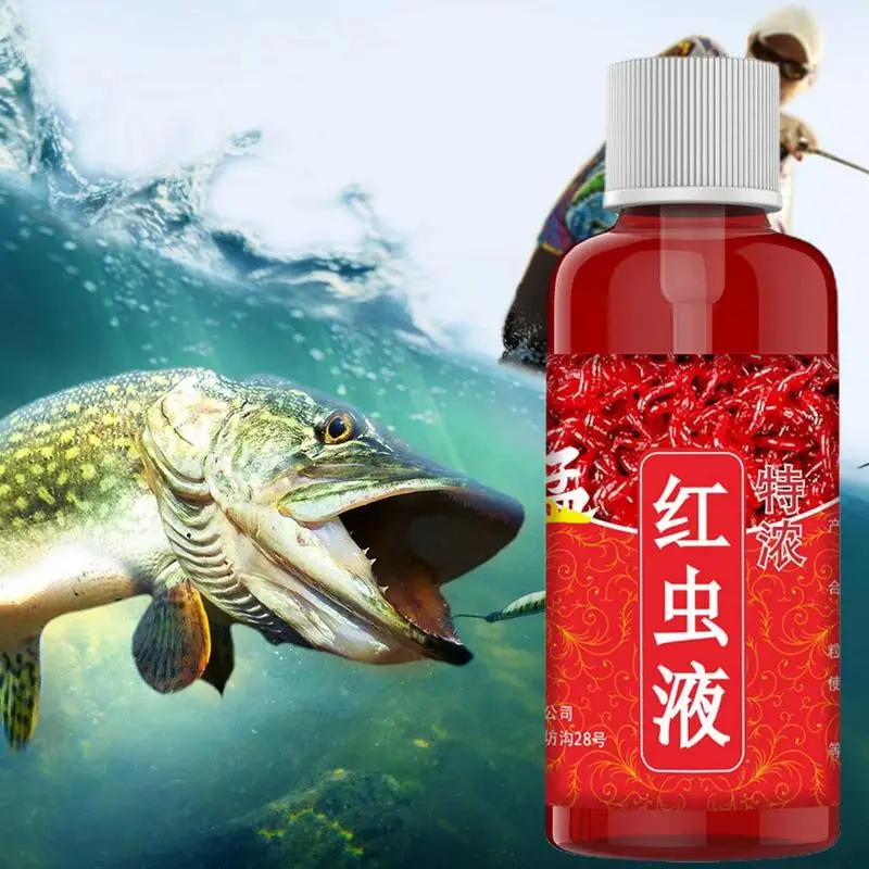1pc 60ML Flüssigkeit Blut Wurm Duft Fisch Lockstoff Konzentriert Rot Wurm Flüssigkeit Fisch Köder Additiv Wels angeln Zubehör