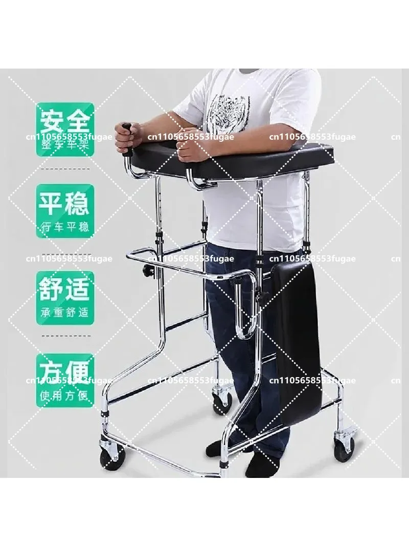 Adjustable Walker for Elderly with 360° Wheels, Anti-Slip Mobility Aid for Rehabilitation and Daily Support