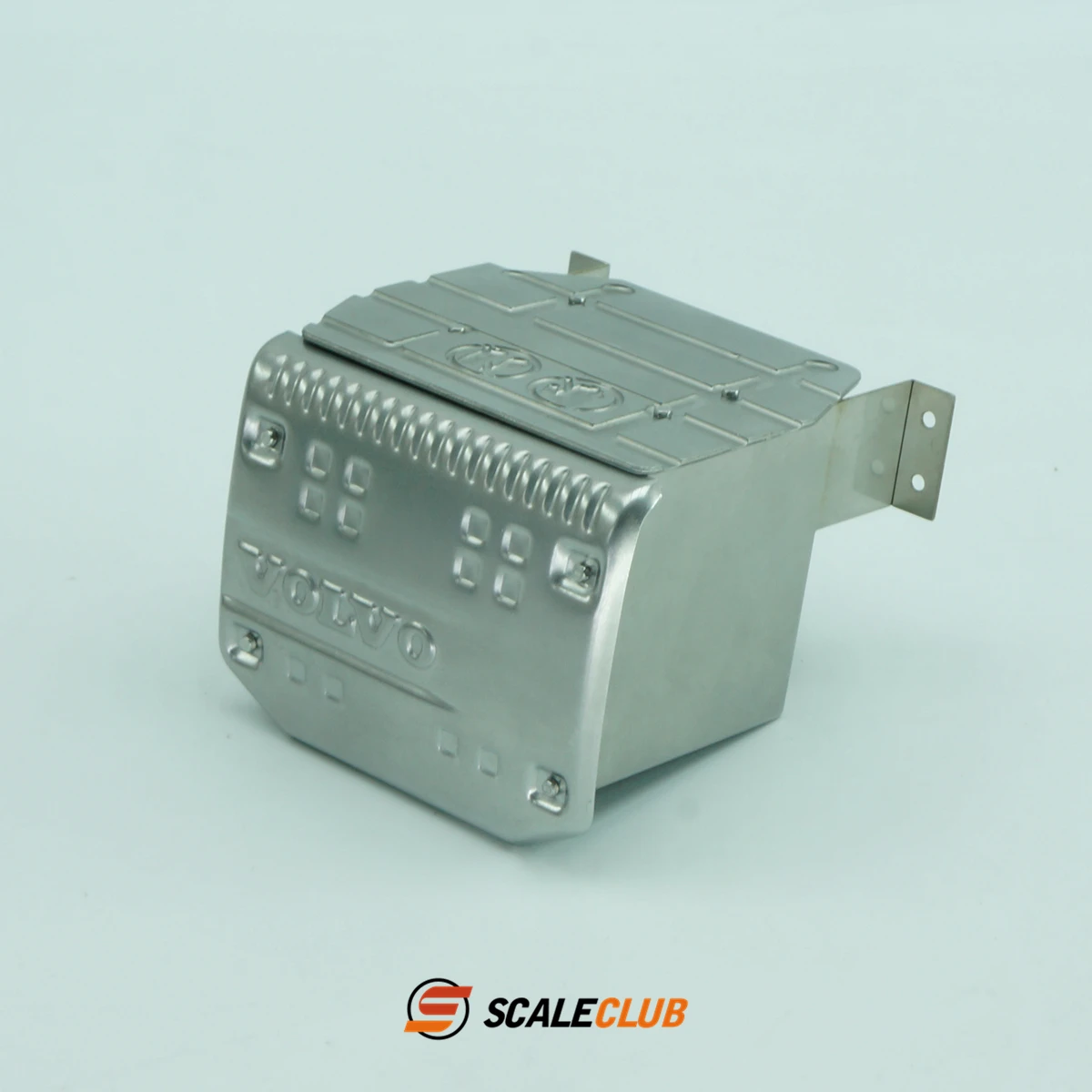 Scaleclub modelo 1/14 para regal volvo atualização caixa de tanque de escape de metal para tamiya scania 770s homem benz volvo rc reboque basculante