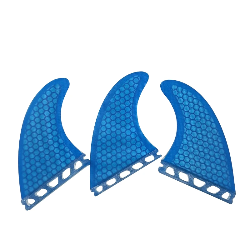 

Surf Fins M Tri Fins UPSURF FUTURE FINS G5 Thruster Fins Honeycomb Blue Sup Fins For Surfing Accessories quillas de surf