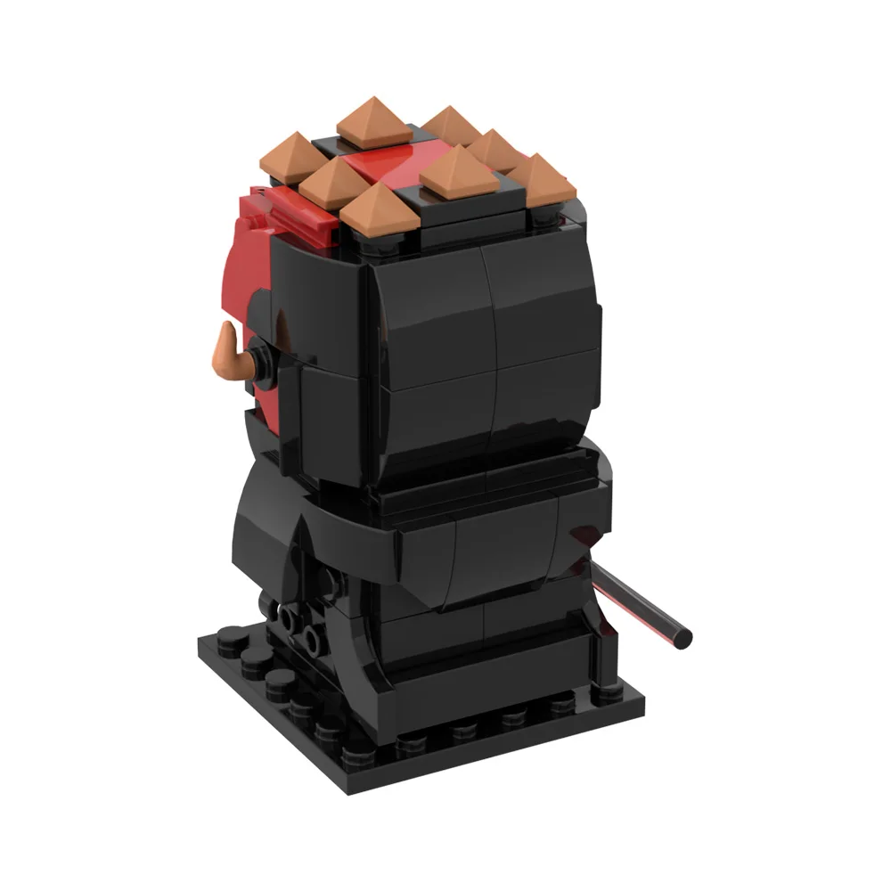 Moc demônio darth maul brickheadz modelo blocos de construção figura do filme duplo gumes sabre de luz batalha figura de ação tijolo brinquedo presente