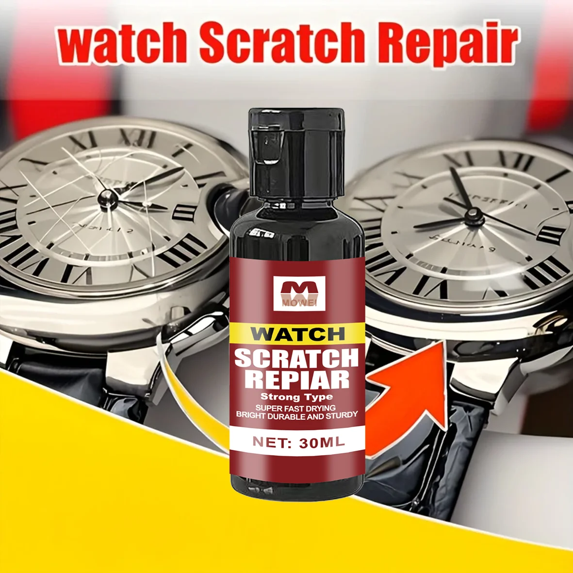 

Паста для удаления царапин с часов - удаляет мелкие царапины с стекла часов, быстродействующий полировочный крем, прост в использовании для всех часов.