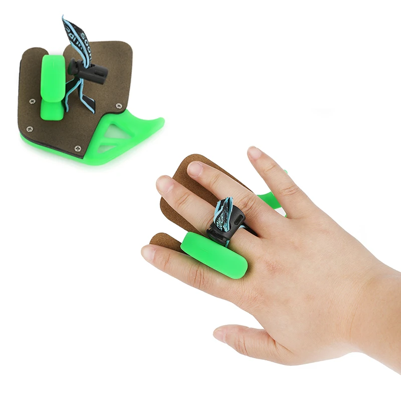 Archery Finger Guard S/M/L Finger Pad Bowstring Finger Tab for Right Hand Traditional Recurve Bow Hunting Shooting Accessories