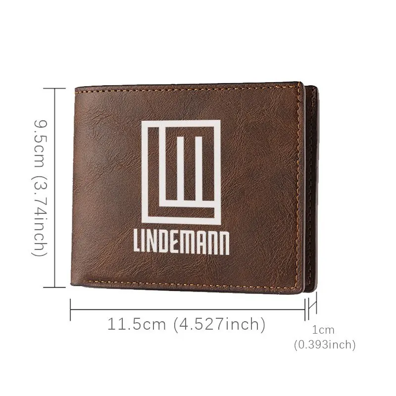 LINDEMANN Portafoglio in pelle PU premium dal design minimalista Portafoglio compatto unisex leggero e resistente per l'uso quotidiano