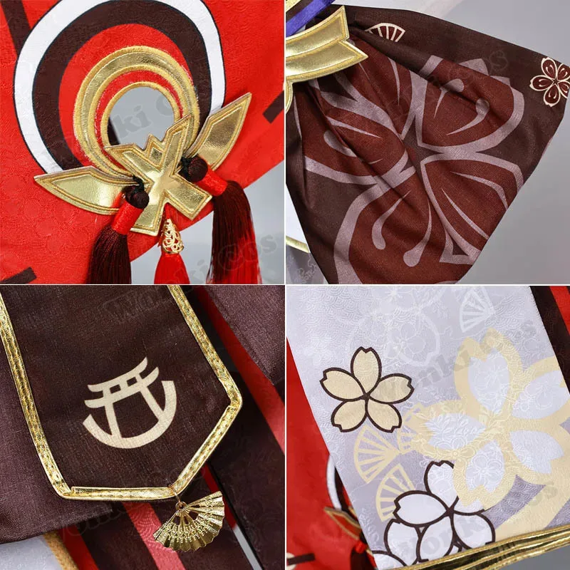 Высокое качество Yae Miko карнавальный костюм парик розовые волосы хвост уши Мико косплей обувь для женщин ролевые игры платье