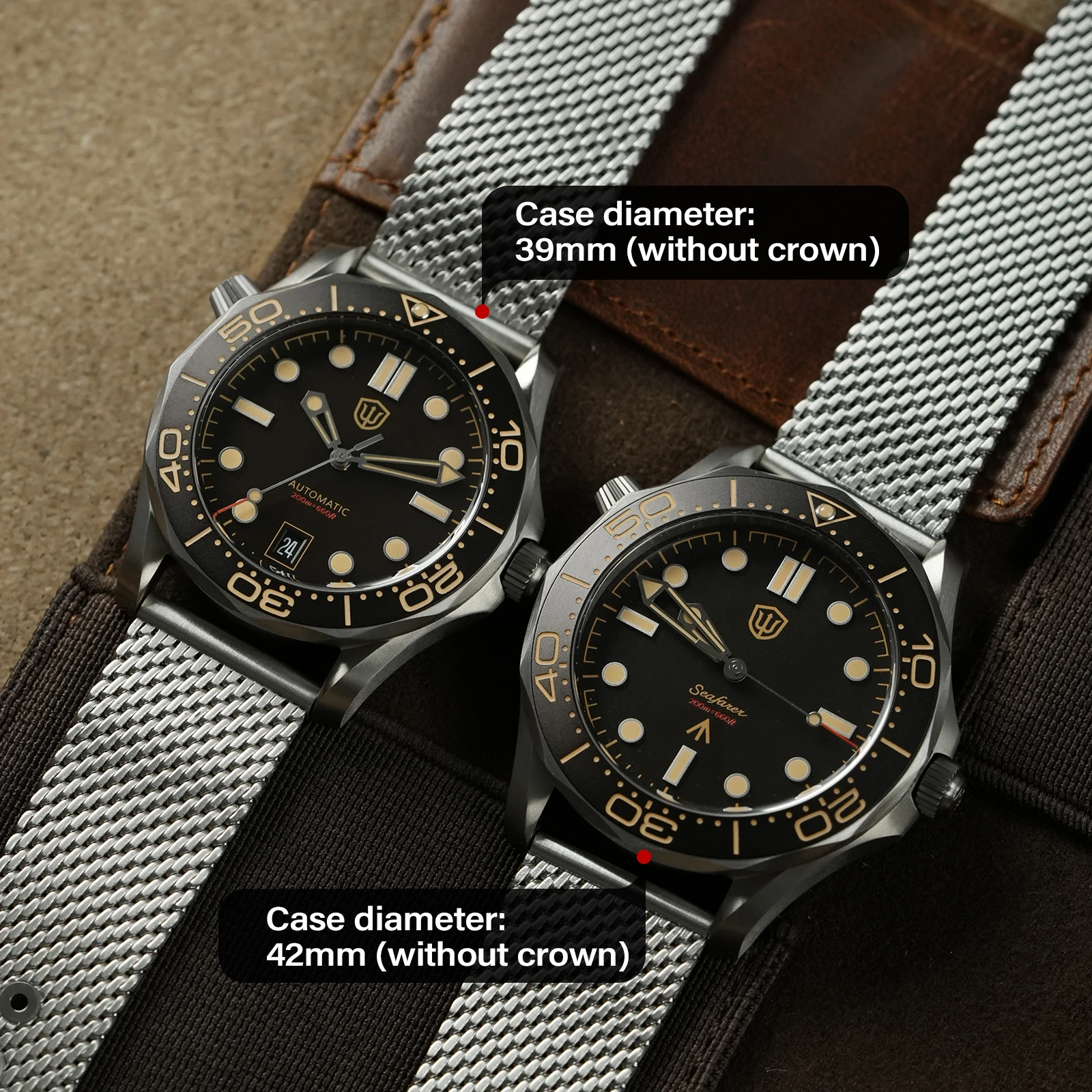 Watchdives WD007 39mm V2 SL3001 Automatische Taucheruhr Titan-Gehäuse Saphirglas 100M Wasserdichtes Ventil Luxus-Herrenuhr – Detail 14