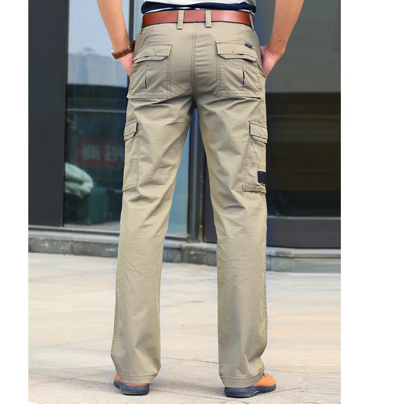 

Multi Pocket Work Cotton Long Trousers Tactical Military Cargo Pants Men SWAT Special Force Army Combat Casual Straight Trouser