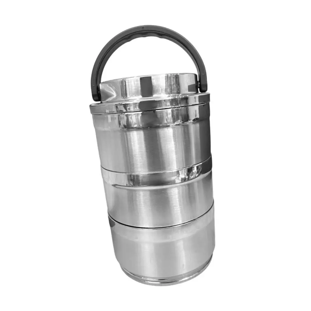 Bento Box Portable Leakproof Stainless Steel Insulation for Office Work Kids 3 Layer