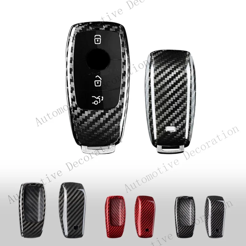 Z+ Real Carbon Fiber Car Key Fob Case Cover For Mercedes Benz A C E S G Class E200