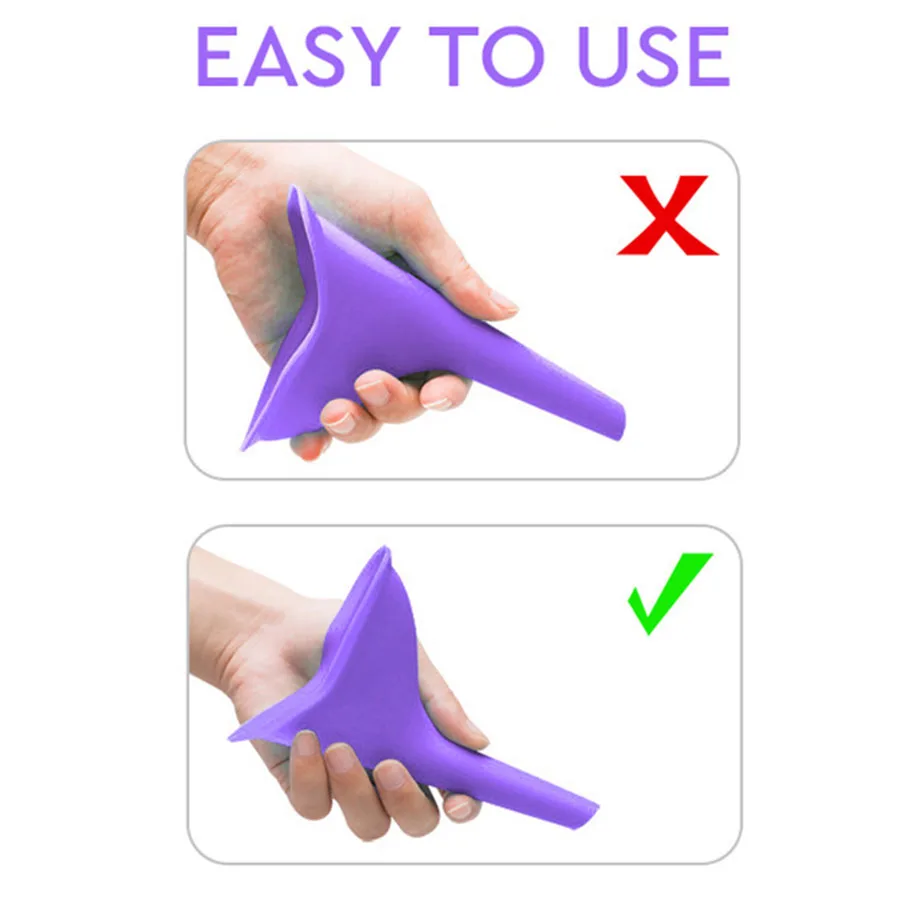 أنثى لينة مبولة مع صندوق تخزين في الهواء الطلق السفر التخييم حامل قمع مبولة امرأة المحمولة جهاز التبول JXB #4