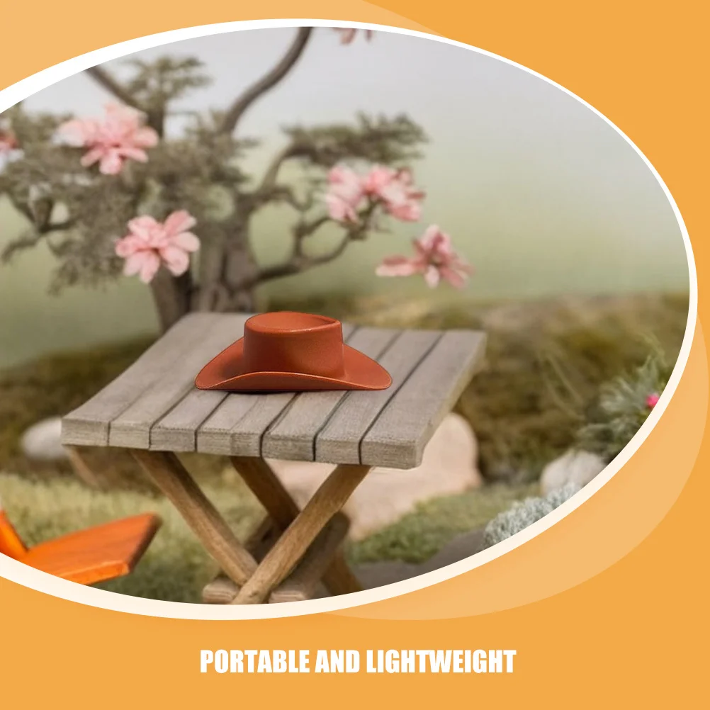 60Pcs Mini Western Cowboy Hats Tiny Brown Cowgirl Hats for Crafting Party Decorations DIY Accessories Mini Brown Hat