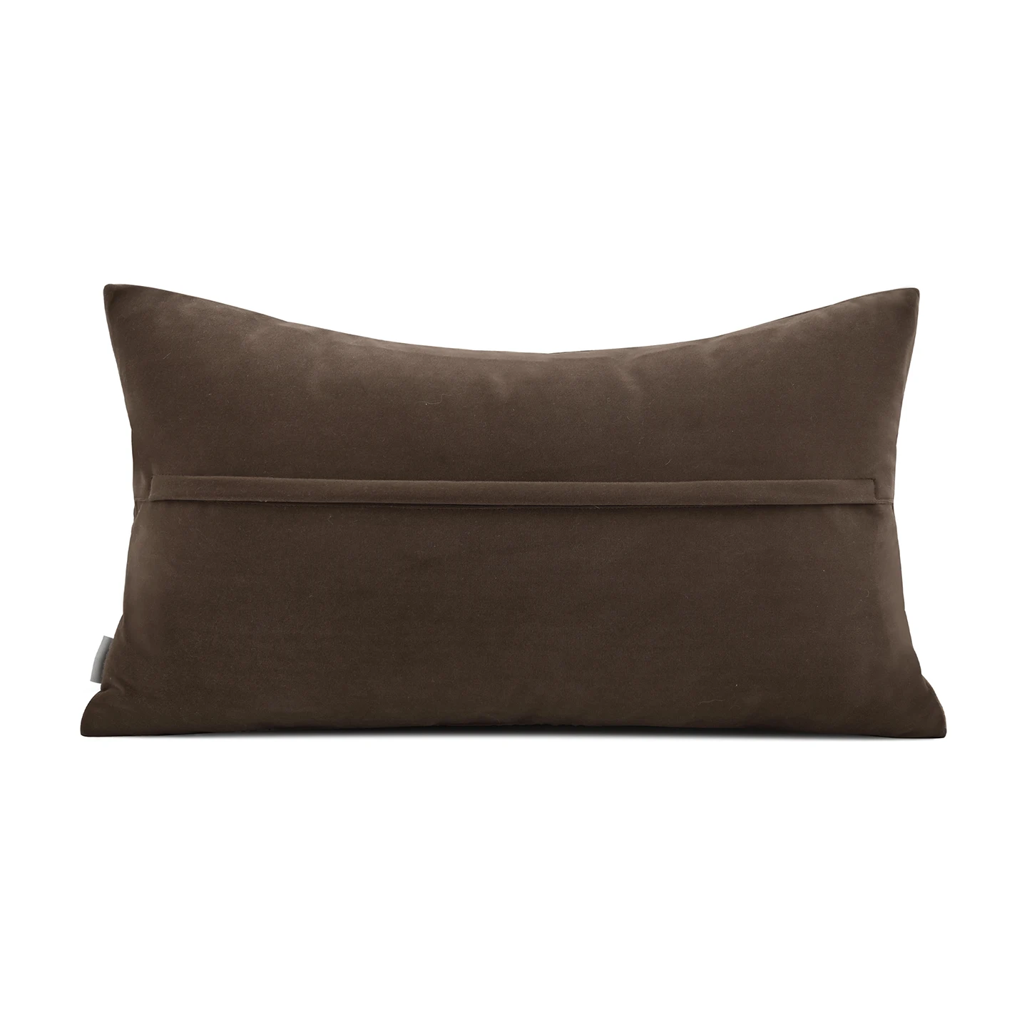 

Light Luxury Retro Resort Style Model Room Abstract Imported Brown Coffee Cut Velvet Sofa Throw Pillow Lumbar Cushion Cover