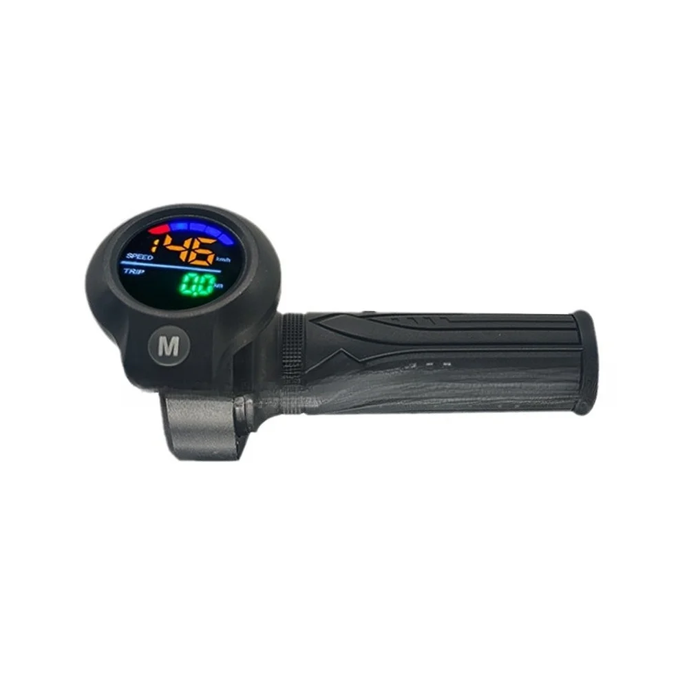 

Alloy 6061 and ABS Ebike Throttle for Standard 22.2mm Handlebar with NFC Smart Ignition and Bright Orange LED Interface