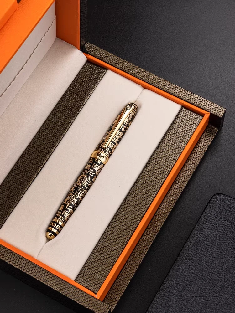 Hero Official Flagship Store Pen 8001 Benevolence, Righteousness, Propriety, Wisdom, Trust Iridium Pen