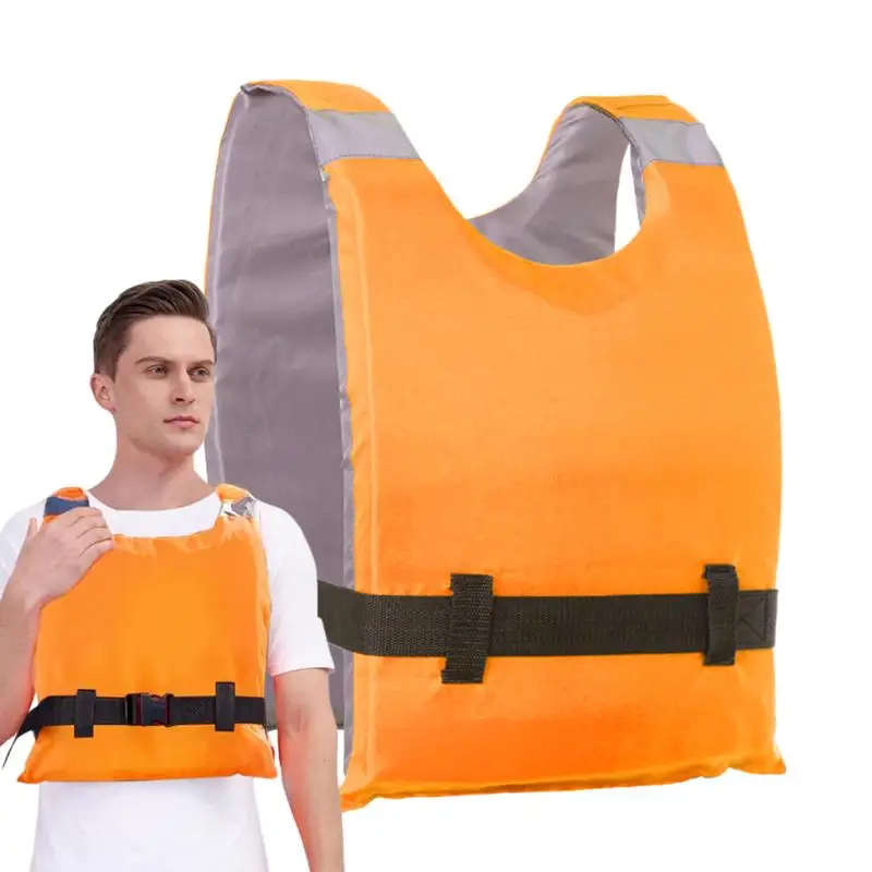 

Lightweight Life Vests With Reflective Stripes Swimming Vest Strong Buoyancy Boating Swimwear For Swimming Lifeguard Accessories