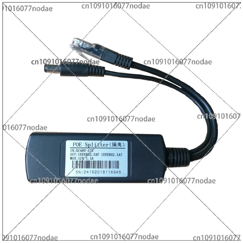 Standard POE Splitter Power Supply Module 48V 52V To 5V 9V 12V 18V 24V Gigabit POE Splitter