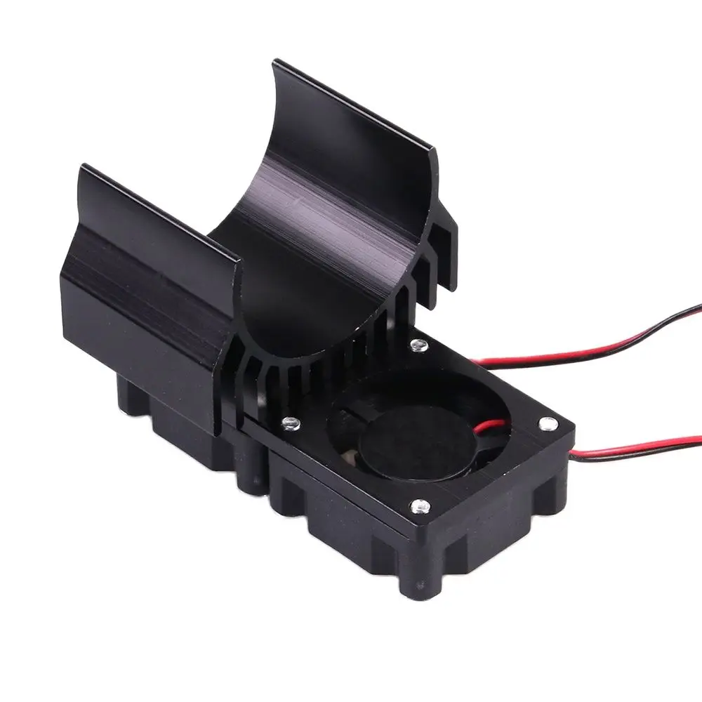 540 550 Motor Heat Sink 2 Fan Cooling Racing Heatsink Electric Dual Proof Cover aluminum Twin 1/10 1/8 RC Car 36mm Motor