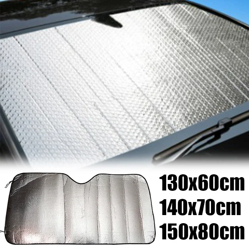 140x70CM Car Window Sun Shade Windshield Snow Ice Anti-UV Protection Front Rear Windshield Block Cover Visor Auto Accessories