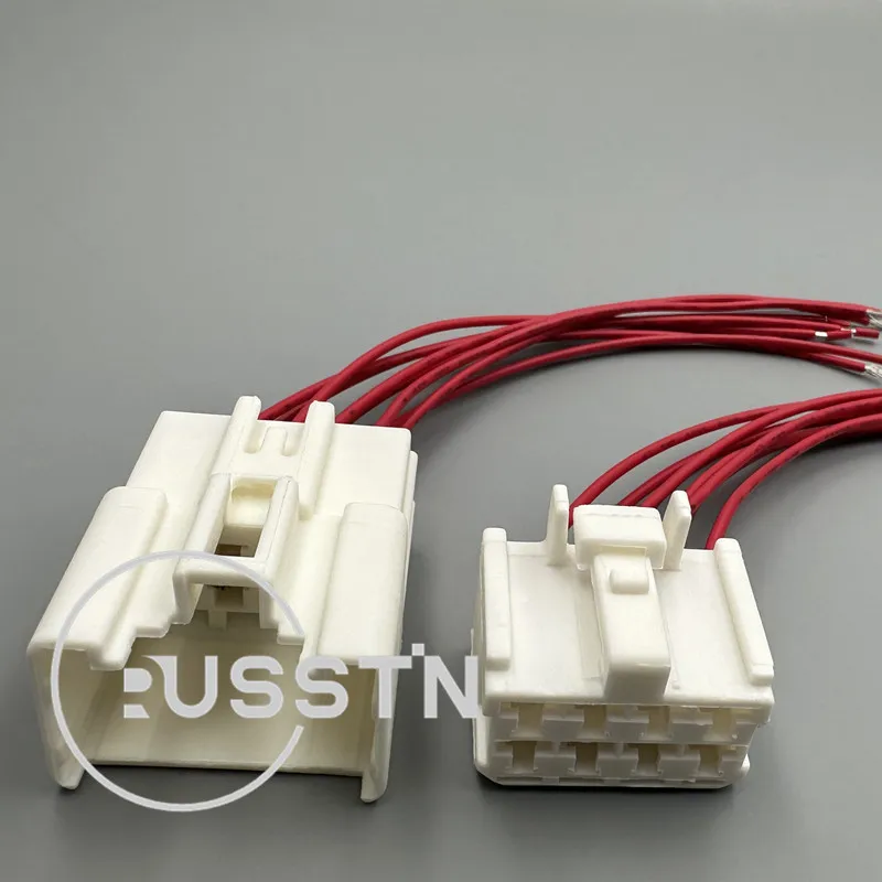 1 Set 8 Pin Automotive Unsealed Socket Starter Plastic Housing Male Female Wiring Harness Connector 90980-11615