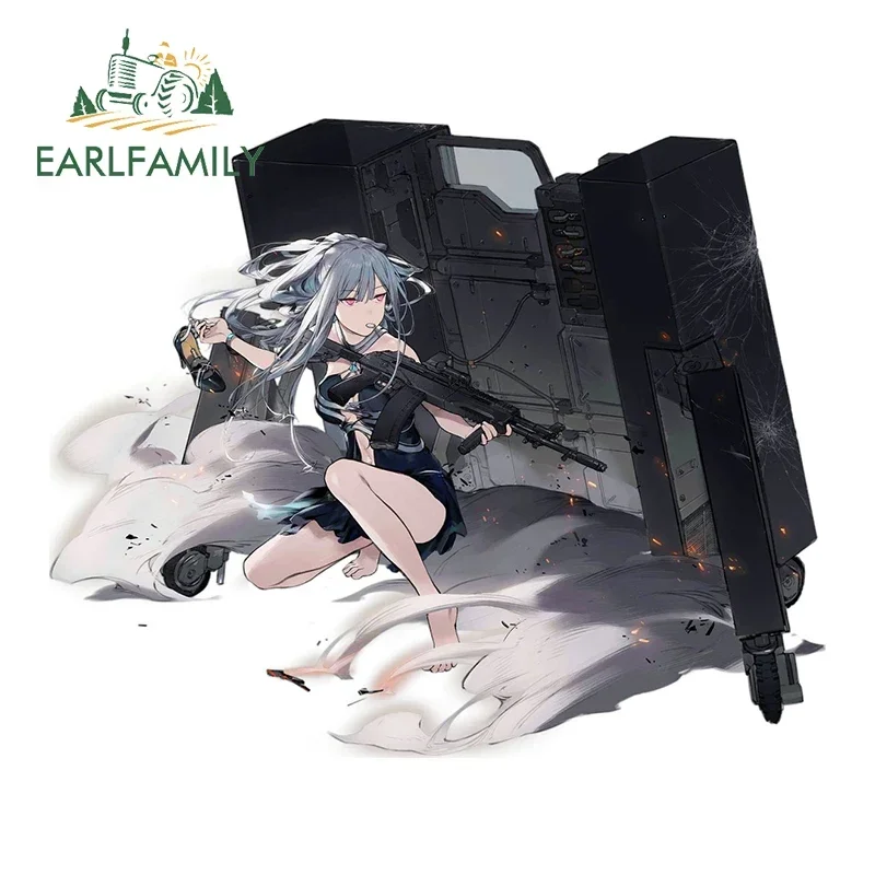 EARLFAMILY 13 cm x 10,7 cm AK12 Mädchen Anime Autoaufkleber Windows Motorrad Aufkleber Wasserdicht Caravan RV DIY Autozubehör