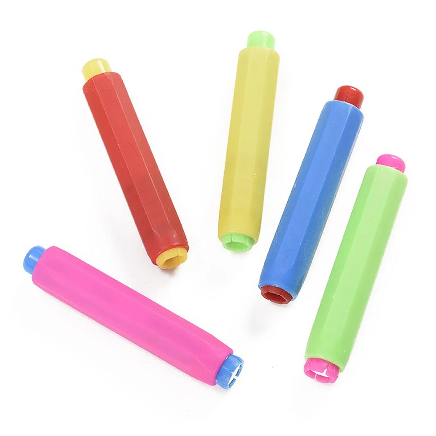 5pcs Adjustable Health Non-toxic Chalk Holder Chalk Clip Colourful Chalk Holders Clean Teaching Hold for School Home Supplies