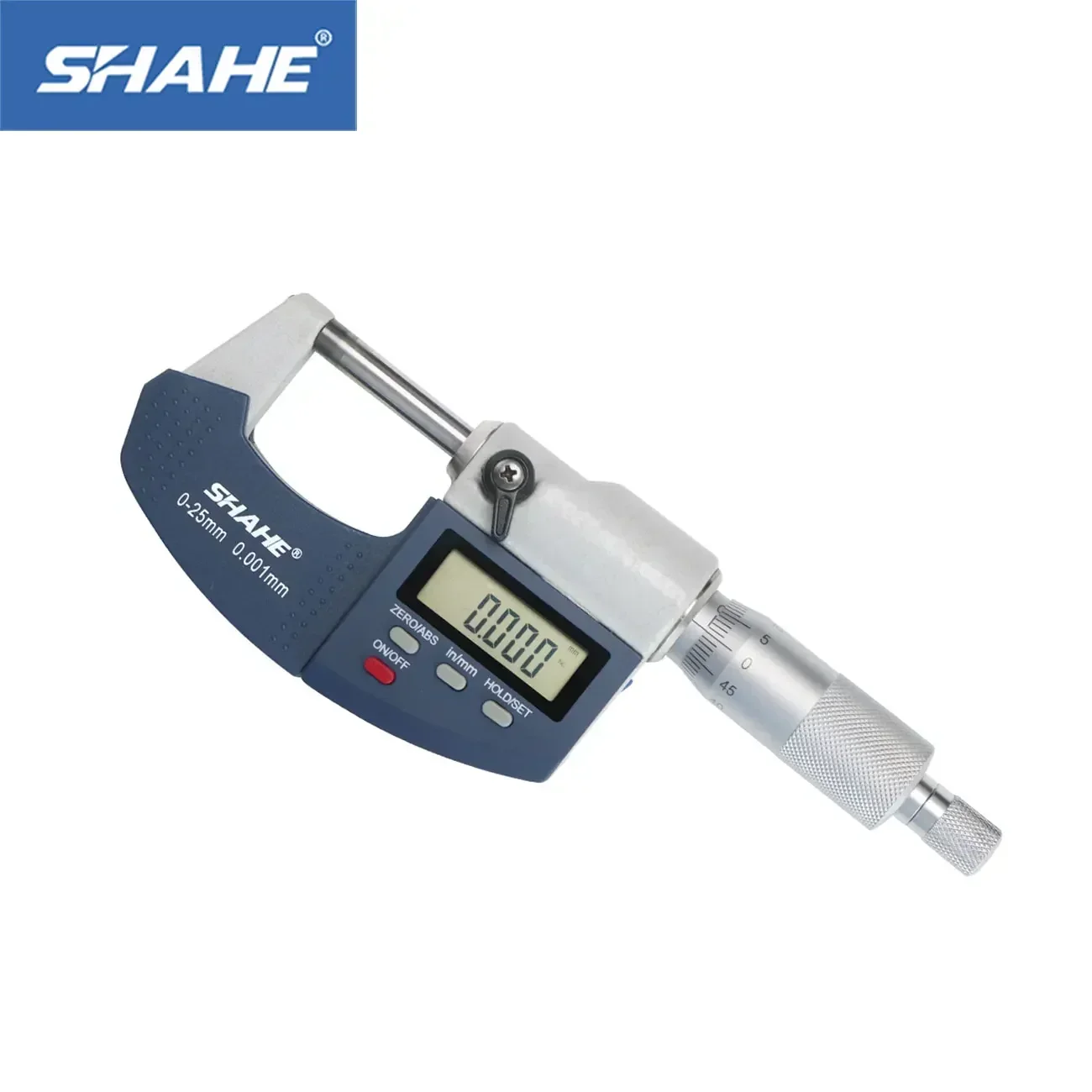 SHAHE 0-25mm Digital Micrometer With Scale Line Electronic Outside Micrometer 0.001mm Micrometer Gauge