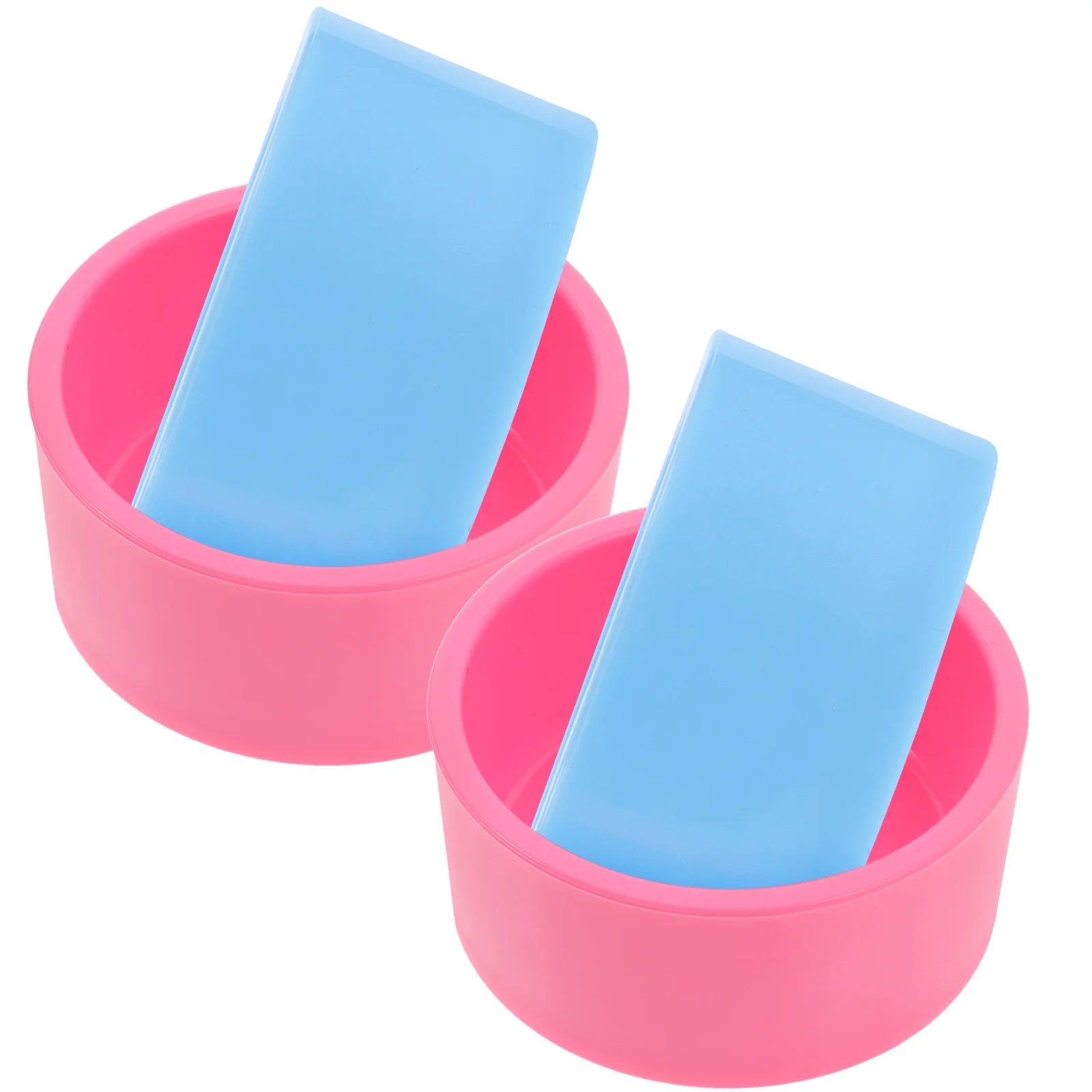 

4pcs Pet Feeder Hamster Bowl Guinea Pig Supplies Pink 2 Dishes Water Food Basin Safe Material Anti Spill Pet Accessories