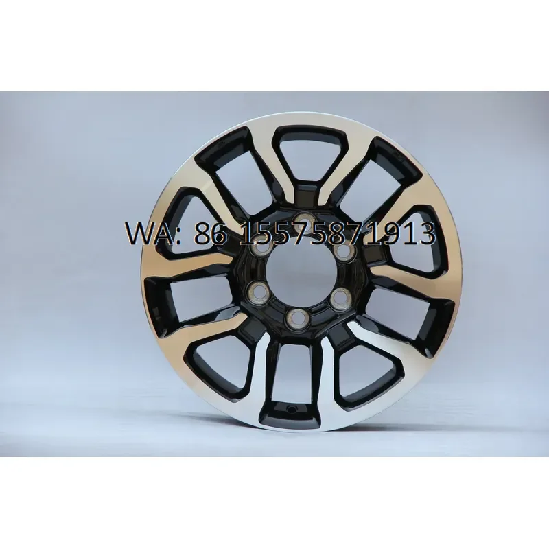 for BZY 17x8.5 18x8.5 PCD 6x139.7 Bright Black Multi-spoke Aluminum Alloy Wheel Rim for Hilux Passenger Car