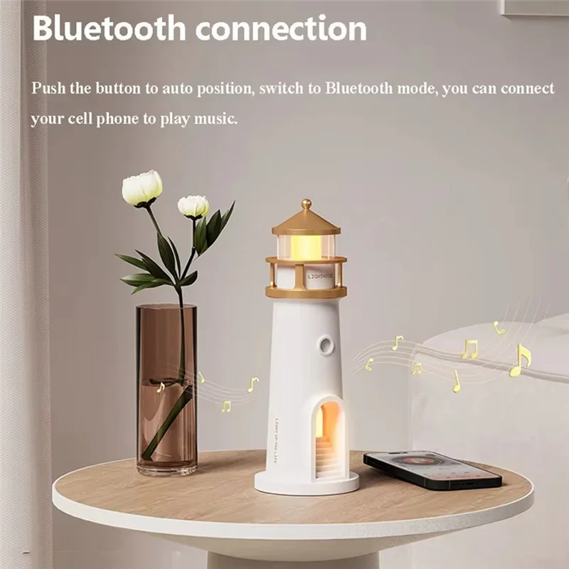AT51-Bedroom Bluetooth Speaker Moonlight Projection Light Music Box Brightness Adjustable Night Light MP3 Music Player Gift