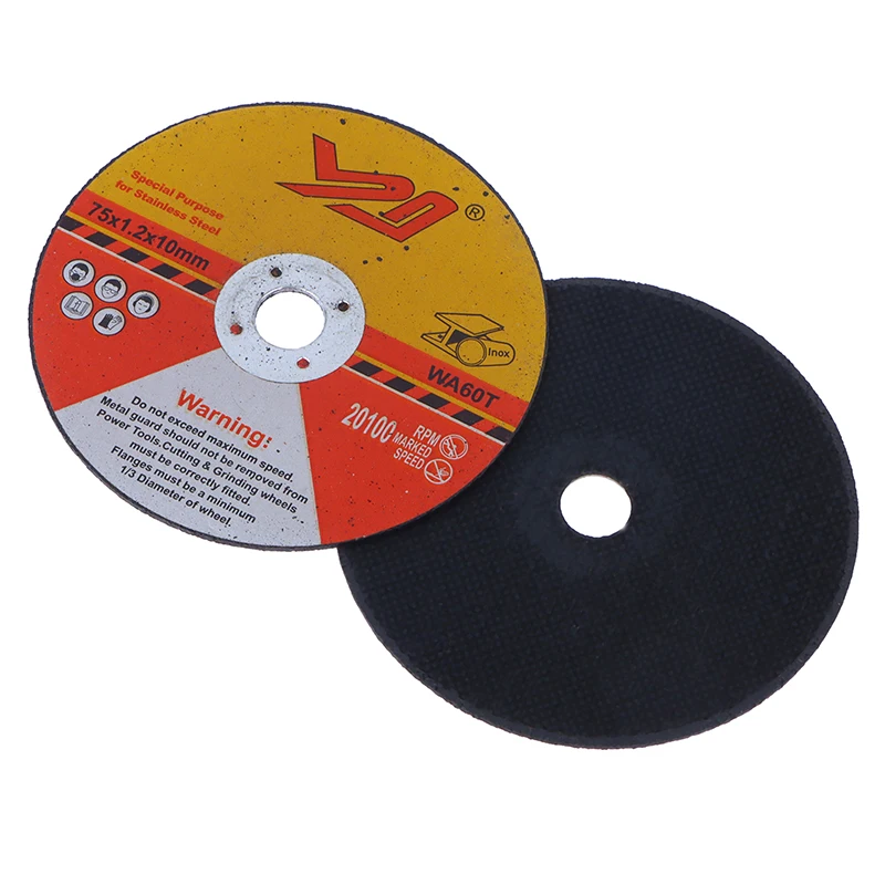 5pcs Mini Cutting Disc Circular Resin Grinding Wheel Sanding Disc 75mm For Angle Grinder Steel Stone Cutting Angle Grinding Bit