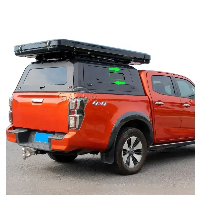 Pickup Aluminum hardtop canopy for  isuzu dmax 2022 toyotas hilux canopy with Slide window