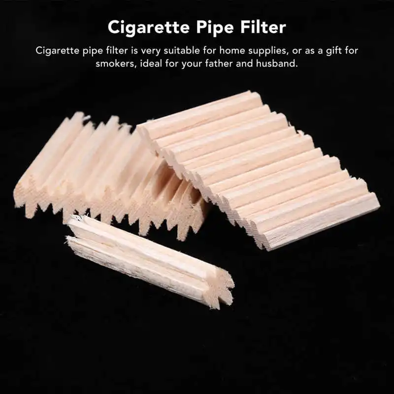 Filtros Balsa de 15 piezas y 9mm para pipa de cigarrillo, filtración de alquitrán, filtro de madera, suministros para el hogar, pipa de tabaco
