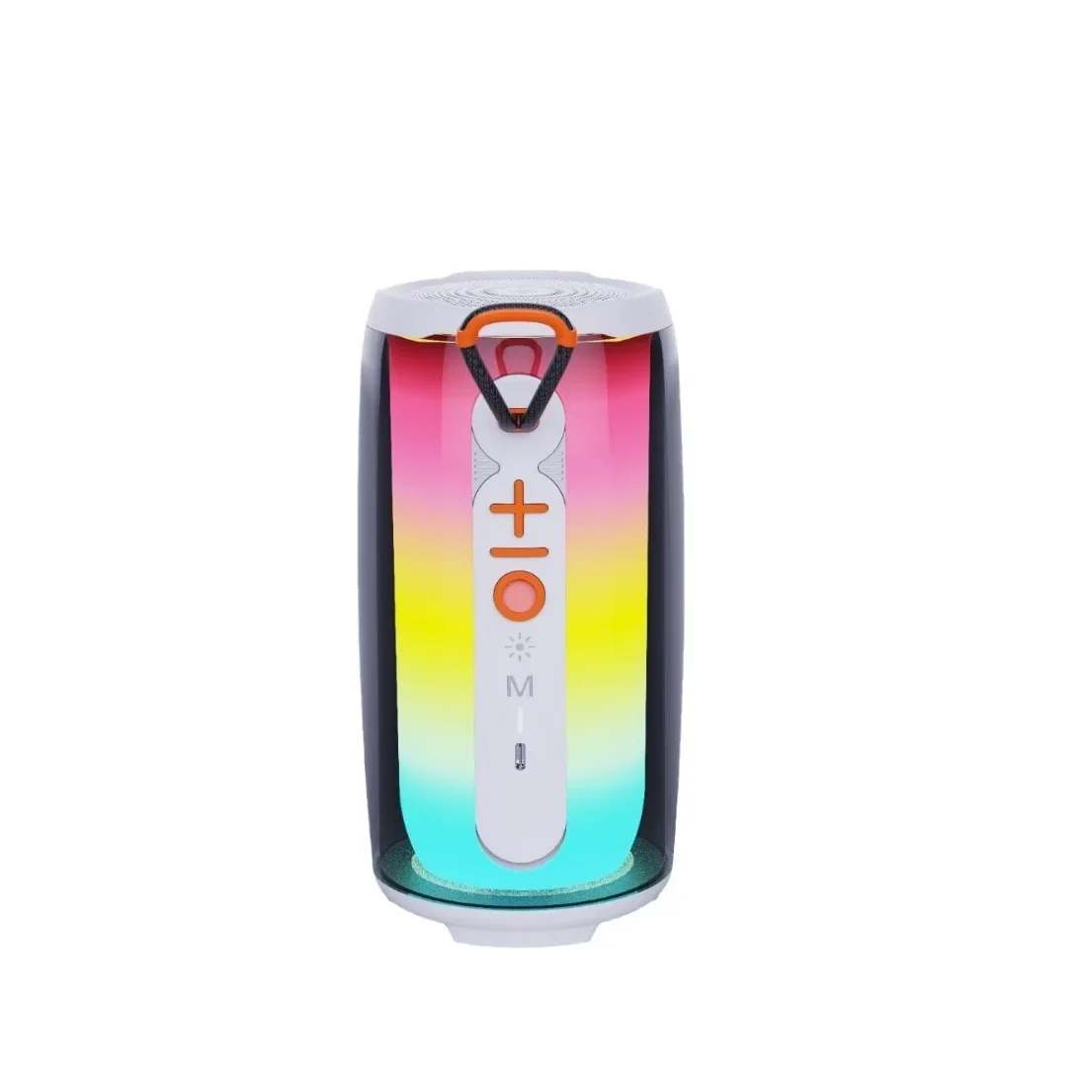 Portable wireless portable Bluetooth speaker 360-degree color dazzling family outdoor karaoke