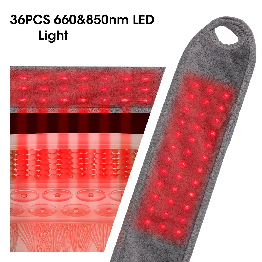 Electric Compress Hot Wrist Wrap 36/48 LEDs 3 Modes 660nm 850nm Infrared Wearable Joint Support Portable Hand Relaxation Brace